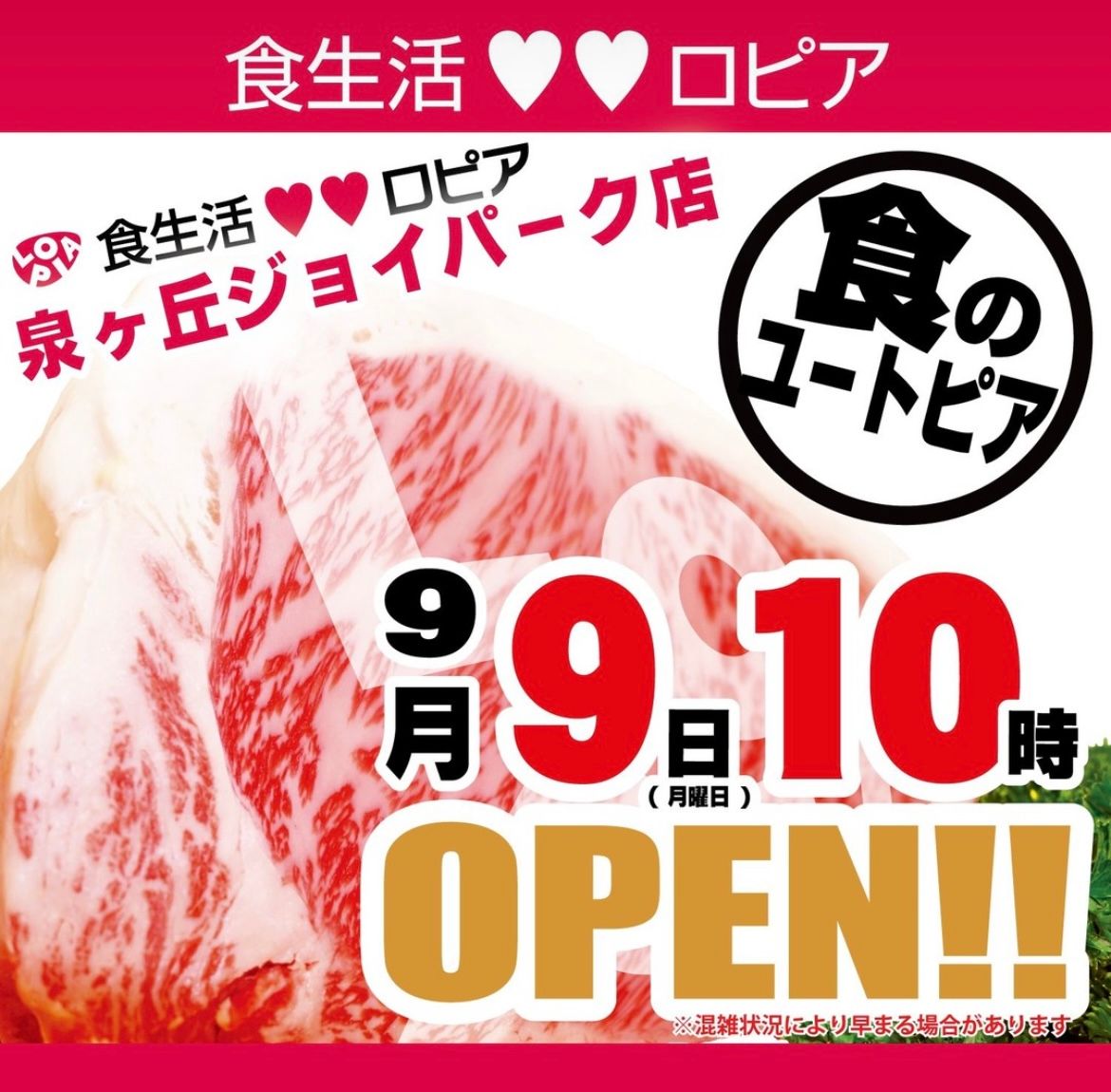 【New Open♪】泉ヶ丘にできる激安スーパー「ロピア」のオープン日判明！限定販売が、実質１００円！？